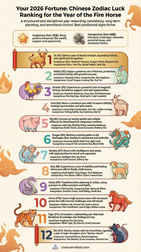 The Twelve Chinese Zodiacs of 2026 Ranked